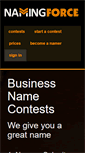 Mobile Screenshot of namingforce.com