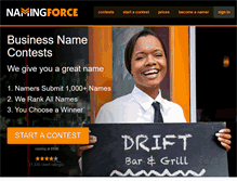 Tablet Screenshot of namingforce.com